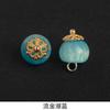 Botões de Fecho Cheongsam, Botões de Metal em Formato de Maçã de Jade Estilo Retrô, Acessórios Decorativos Estilo Chinês para Traje Tang