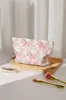 Bolsa de Cosméticos de Algodón con Lazo Rosa Transfronteriza de Gran Capacidad Bolsa de Almacenamiento para Productos de Cuidado de la Piel Set de Neceser Portátil