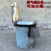 Tanque de Gás Grande Modificado para Fogão a Lenha, Fogão Cilindro de Gás Espessado e Durável para Aquecimento, Cozimento, Ferver Água, Queima de Madeira e Fogão de Camping