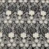 Listo para Envío Transfronterizo Organza Seda Arrugado Cordón Bordado Tela Vestido Bordado para Mujer Blusa Bata Tela Bordada