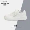 Zapatos Blancos Universales Hh2130 para Mujer Primavera 2025 Zapatos Nuevos para Mujer Diseño de Nicho Ins Tenis Versátiles para Mujer