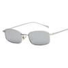 2022 novos óculos de sol quadrados pequenos óculos de metal da moda europeia e americana óculos de sol de tiro de rua transfronteiriços marinhos