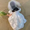 Ropa Infantil Transfronteriza para Niñas Verano 2026 Nuevo Estilo Vestido con Mangas Abullonadas Florales Grandes Vestido Casual de Princesa Venta al por Mayor