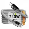 Cable de Datos de Carga Rápida de 240W Adecuado para Teléfono Móvil Apple 15/16/17 Huawei Samsung Tipo C Coche Tablet Pd27W