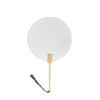 Kit de Set de Materiales para Abanico Pintado en Blanco DIY Set Completo de Abanico Abanico de Papel Doble Cara en Blanco Pintura para Abanico