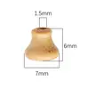 Vaso de Madera Pagoda Sándalo Negro Ciprés Cuentas de Sándalo Dorado Cuentas Sueltas Pulsera DIY Hecha a Mano Colgante para Pulsera Accesorios
