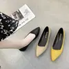 Sapatos Slip-On Versáteis da Moda para Celebridades da Internet, Novo Estilo Primavera/Verão 2025, Sapatos Elegantes de Salto Baixo para Mulheres Combinarem com Saias, Sapatos Delicados com Aspecto de Fada
