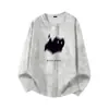 Nueva Ropa de Otoño Juvenil de Manga Larga con Estampado Tie-Dye de Corte Holgado, Camisetas Holgadas Versátiles de Marca de Moda para Parejas, Versátil de Marca de Moda
