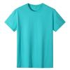 Camiseta de algodão fina de verão 180g com gola redonda, manga curta, cor sólida, impressão personalizada, roupas de classe, camiseta publicitária, camiseta cultural, atacado