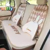 Apoio de cabeça e lombar para carro Miffy original, uma almofada de carro criativa e versátil adequada para todas as estações, uma fofa almofada de carro de desenho animado para proteção do pescoço