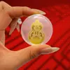 Adesivo de Celular Dourado Novo Estilo Atrai-Fortuna com Verso Adesivo, "Princesa, Por Favor Enriqueça Rapidamente," para Atrair Atenção, Presentear, Atacado e como um Presente Prático