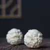 Pieza de Mango de Bola de Dragón y Fénix de Fruta de Marfil, Bola de Salud Auspiciosa de Dragón y Fénix, Bola de Masaje de Elefante Auspicioso Pixiu, Bola Sólida Portátil para Jugar Disco