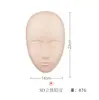Tatuaje Facial 5D Tridimensional Práctica de Piel de Rostro Base de Silicona Set Desmontable Piel de Rostro Humano Tatuaje de Cejas Ceja Salvaje