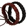 Joyería retro japonesa y coreana al por mayor joyería de cuero pulsera de cuero tejido pulsera de piel de vaca pulsera de cuero nueva