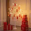 Lámpara Decorativa Árbol Auspicioso Luminoso Año 2026 Año del Caballo Decoración de Año Nuevo Festival de Primavera Arreglo Banco Centro Comercial Exhibición de Ventana Paquete