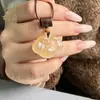 Calcedônia Ágata Nuvem Auspiciosa Fechadura Fechadura da Longevidade Paisagem de Flor de Cerejeira Flores Flutuantes Menina Doce Flor de Pessegueiro Pingente de Fechadura de Nuvem Auspiciosa