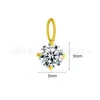 Colgante de Joyería para Piercing Versátil Cruz Alta Brillantante Circonita Joyería Clavo de Oreja Clavo de Labio Accesorios de Colgante Desmontables Venta al por Mayor