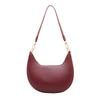 Bolsas de Luxo Transfronteiriças para Mulheres, Novo Estilo Francês, Temperamento Simples, Bolsa Meia-Lua Versátil de Braço, Bolsa de Ombro de Nicho