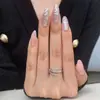 Estação independente transfronteiriça peça de unha para usar patch de nail art com estampa de flor europeia e americana acabada 24 peças de comércio exterior vendendo unhas postiças