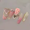 Accesorios para Uñas de Aleación con Forma de Moño Popular en Internet Versátil Moño para la Punta del Dedo Accesorios Decorativos Portátiles para Uñas