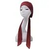 Chapéu Turbante de Lenço Elástico, Boné Base, Chapéu de Enrolar na Cabeça, Chapéu de Pirata para Amarrar