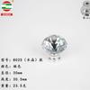 Fábrica de atacado de móveis de moda americana simples puxador de armário de cristal único furo gaveta diamante puxador de ouro