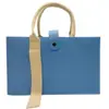 Bolso de Fieltro con Cinta Estilo Nuevo, Bolsa para Regalo Corporativo Navideño, Bolso de Mano Souvenir, Bolsa Tote de Gran Capacidad con Logo Personalizado