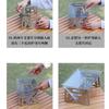 Nueva Mini Parrilla Barbacoa Picnic Carbón Camping Herramienta Plegable Tarjeta Acero Inoxidable Portátil Pequeña Estufa de Carbón