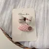 Pinza para el Cabello de Encaje con Lunares Rosas Estilo Coreano para Principios de Primavera para Mujer 2026 Nuevo Modelo Pinza BB con Flor Bordada para Niñas