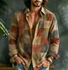 Cardigan de manga larga versátil para hombre, tendencia de moda otoñal transfronteriza, con estampado 3D de estilo vintage, directo de fábrica