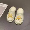 Zuecos para Niñas para Uso en Exteriores, Zapatos Cerrados DIY para Estudiantes y Enfermeras, Sandalias de Playa Transpirables, Versátiles para Salir