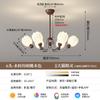 Novo Lustre Retrô Francês para Sala de Estar 2025 Lâmpada Principal para Quarto Estilo Meio do Século Alto e Baixo Lustre para Estudo Proteção para os Olhos