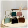 Bolsos de Mujer de Nicho 2026 Nuevo Bolso de Mano de Color Caramelo Bolso Estructurado para Teléfono Bolso Cruzado con Cadena al Hombro Bolsos