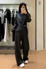 Edición Nanyou 26 Otoño/Invierno Nuevo Estilo A~Pantalones Cargo Tipo Cimitarra para Mujer de Gama Alta Chic de Cintura Alta Sueltos Casuales Largos