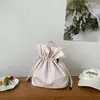 Bolso tipo cubo ligero con cordón de nailon estilo coreano Ins Modelo Nuevo 2026 Moda Transfronteriza Versátil Bolso de Hombro Moderno