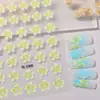 Adesivos de Unha Flor de Cinco Pétalas Frescos e Simples 5D Em relevo Tridimensional Versátil Flor Artigos para Decoração de Unhas DIY Estilo Sl