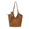 Bolsa de ombro casual de grande capacidade, coleção outono 2026, simples e estilosa, bolsa pequena fashion, adequada para o trabalho, bolsa tote retrô minimalista, bolsa de antebraço