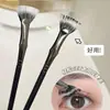 Pincel Angulado para Pestañas con Punta Muy Fina, Peine Pequeño, Pincel de Maquillaje Plano en Forma de Abanico para Cejas y Pestañas, Pincel para Pestañas Girasol