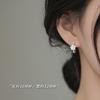 Pendientes de Flor de Camelia para Mujer, Pendientes de Diseño Único de Lujo Ligero, Accesorios Florales de Alta Gama para Orejas, Joyería Popular Nueva