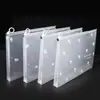 Bolsa transparente gruesa para documentos, bolsa con cremallera de PP, bolsa para archivos, estuche para lápices para estudiantes de primaria y secundaria, bolsa de almacenamiento portátil A4, al por mayor