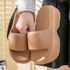 Chinelo de sola grossa para o verão, sensação de excremento aumentada, sandálias 2025 de alto senso, moda feminina por atacado, sandálias e chinelos de EVA