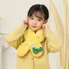 Bufanda infantil nueva de felpa, linda, de dibujos animados, a prueba de viento, cálida, estilo coreano, para niños y niñas, bebé, Otoño e Invierno, Bufanda infantil