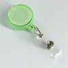 Portatarjeta de Identificación Retráctil de Colores con Logo Personalizado, Transparente, para Tarjeta de Estudiante Universitaria, Tarjeta de Comedor, Credencial de Trabajo, Portatarjeta Retráctil Redondo, en Stock