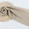 Bufanda de gasa lisa con perlas para mujer, superventas transfronteriza en stock, pañuelo para la cabeza malasio, bufanda para la cabeza y bufanda para mujer al por mayor