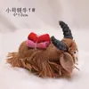 Estilo Ins Bonito Estéreo Yak Enfeites Boneca Bolsa Pendurada Chaveiro Animal Acessórios de Vestuário Acessórios