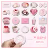 20 Peças de Ímãs de Geladeira Magnéticos Macios Estilo Ins Rosa, Coração Feminino Fresco Pequeno Criativo Coreano DIY Venda Quente Transfronteiriça Adesivos Magnéticos