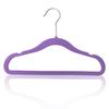 Percha de plástico flocado para niños de 2 a 8 años, percha infantil sin costuras antideslizante, percha de plástico para ropa infantil
