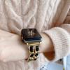 Aplicável à pulseira estilo Apple Xiaoxiang iWatch 6/7/8/9 geração S10 Denim Chain Girls' Metal S8 Strap