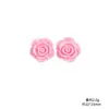 23mm Flor Rosa de Resina com Glitter Pequenos Acessórios Artesanal DIY Cola Creme Grampo de Cabelo Fivela de Sapato Ímã de Geladeira Material Patch