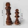 Venta Directa de Fábrica Tablero de Ajedrez Plegable de Madera de Gama Alta Internacional con Piezas de Madera Maciza para Niños y Adultos, Auténtico y Educativo Garantizado